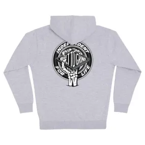 Independent Trucks Skateboard Hoodie Life Clutch Zip Heather Grey