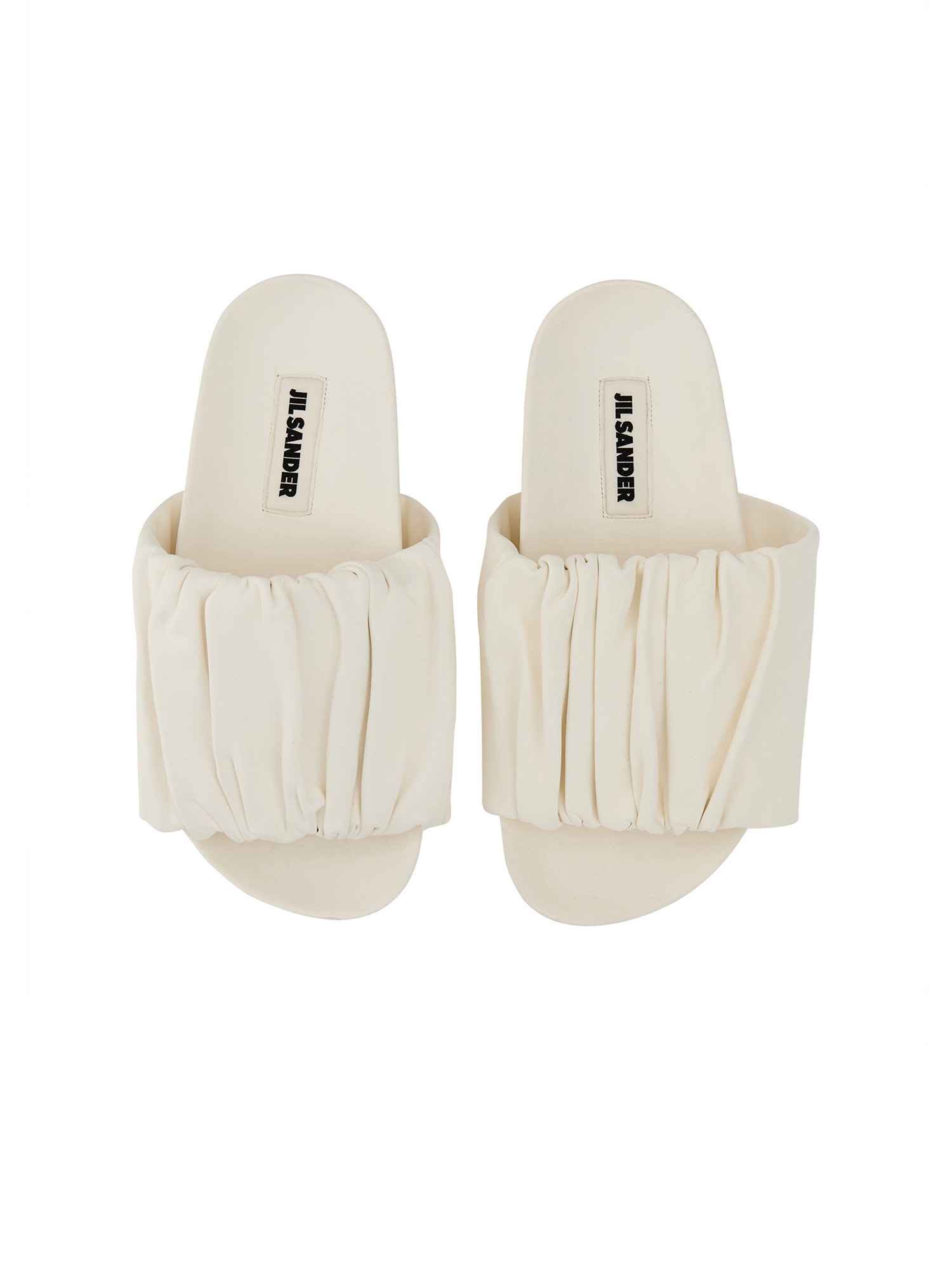 JIL SANDER LOW LEATHER SANDALS