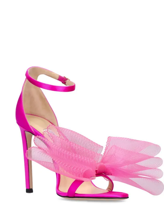 Jimmy Choo Aveline Satin Sandals - 100mm Heels