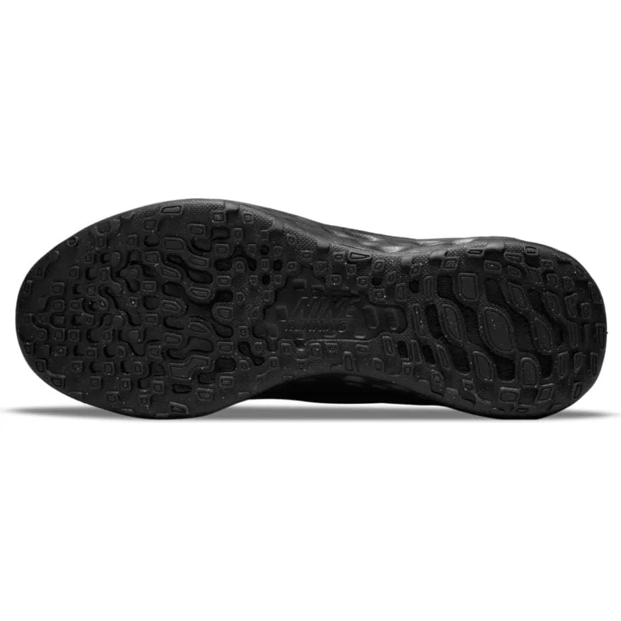 Junior Revolution 6 Triple Black Running Shoe by Nike