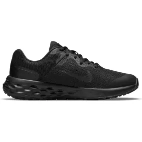 Junior Revolution 6 Triple Black Running Shoe by Nike