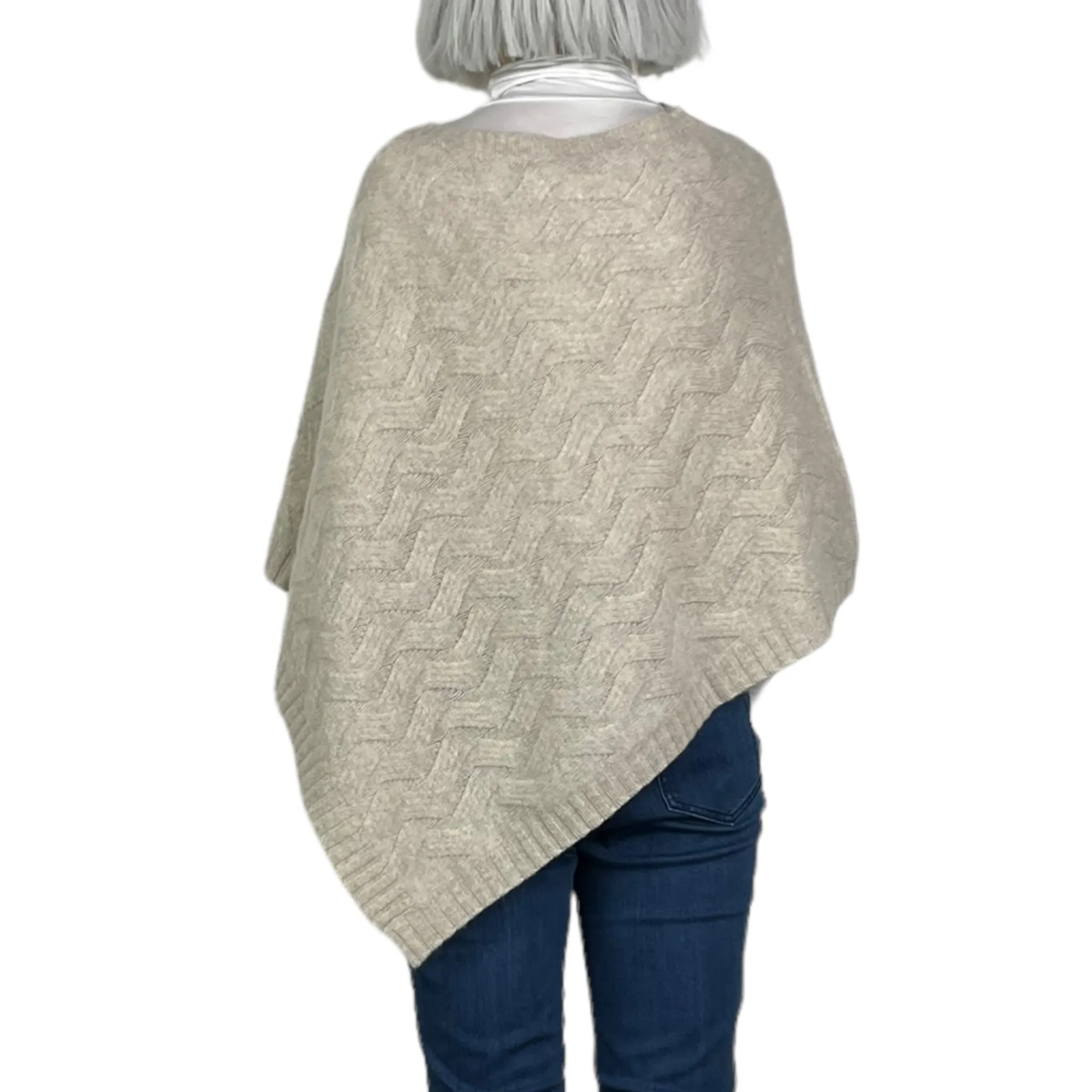 Knit Cable Poncho