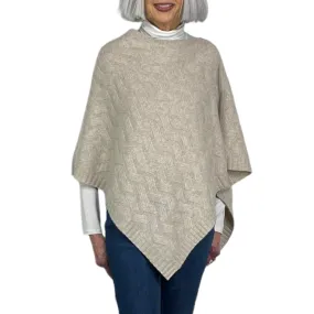 Knit Cable Poncho