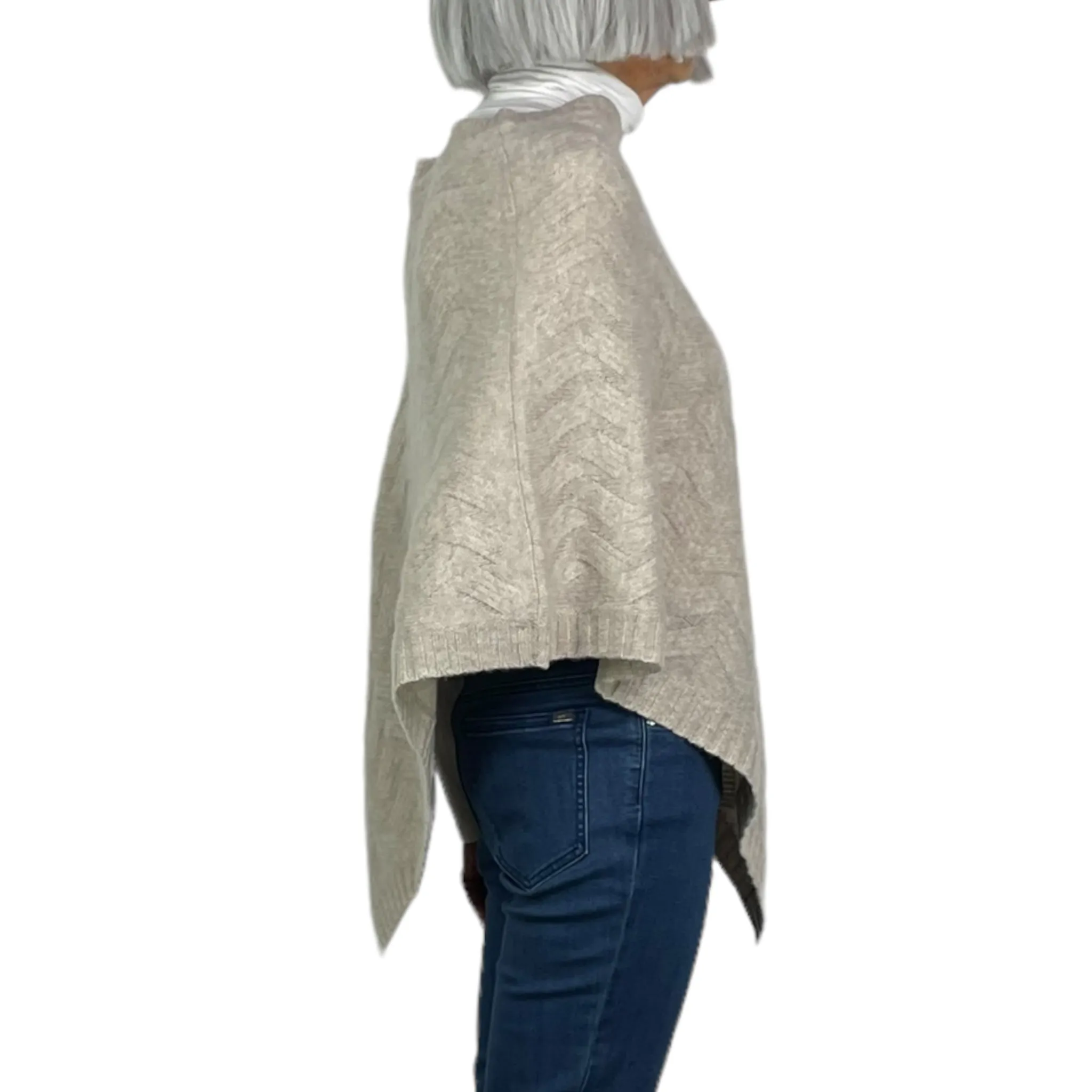 Knit Cable Poncho