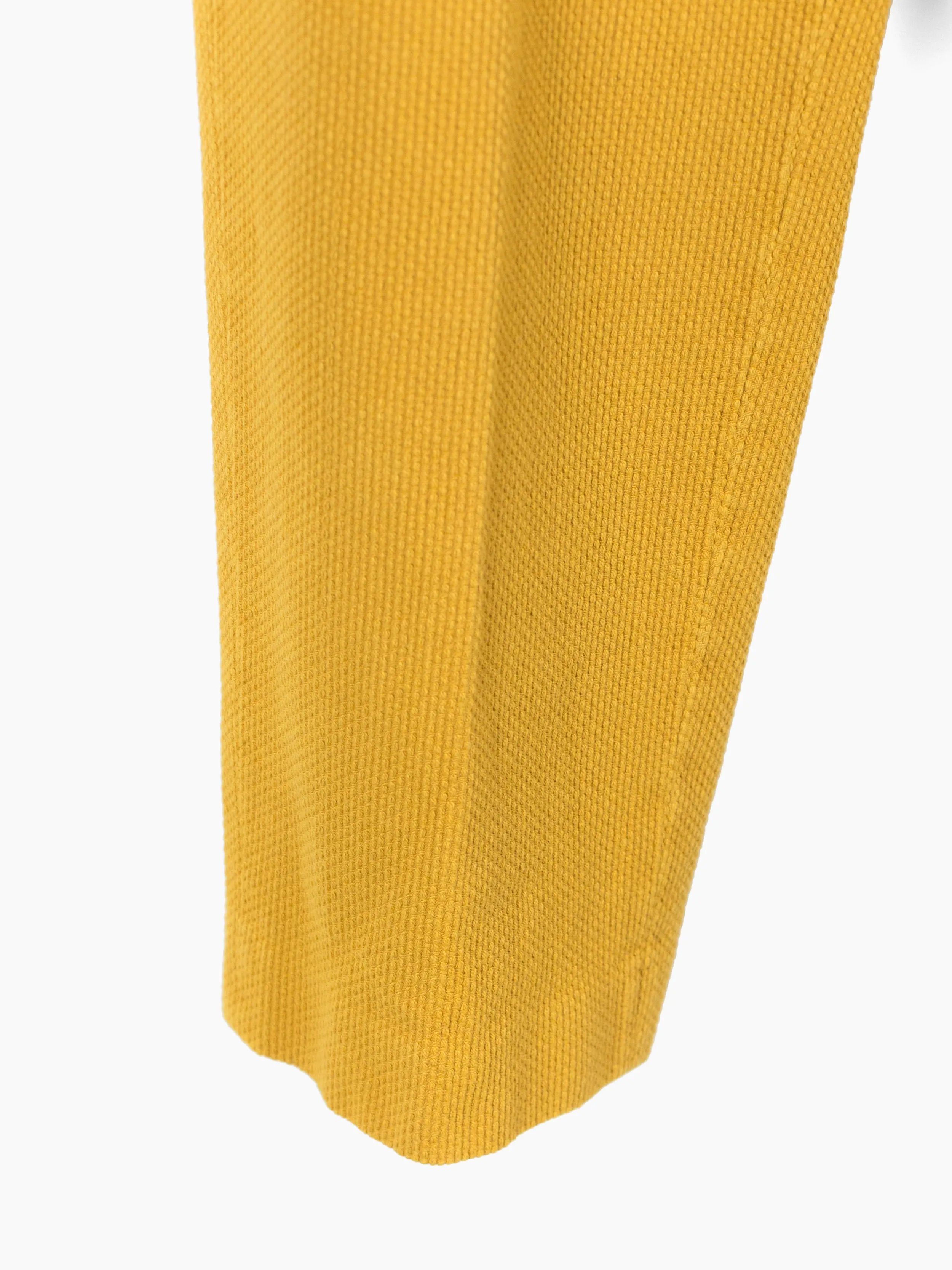 Kozaburo SS20 Mustard Sashiko Pleated Trousers