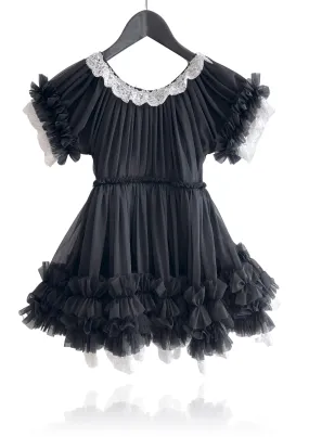 Le Petit Tom PORCELAIN DOLLY DRESS black