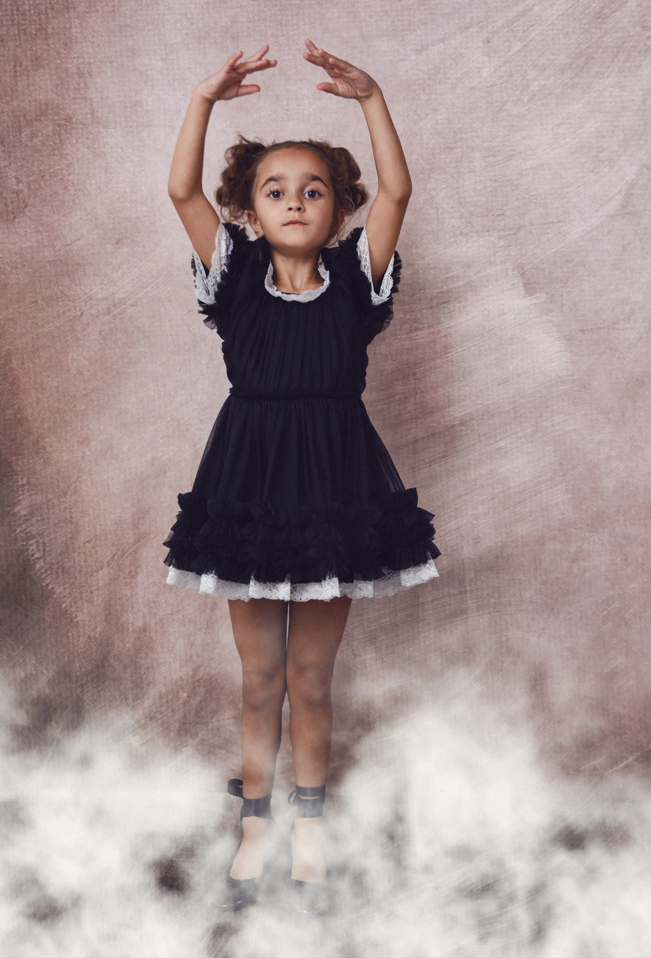 Le Petit Tom PORCELAIN DOLLY DRESS black