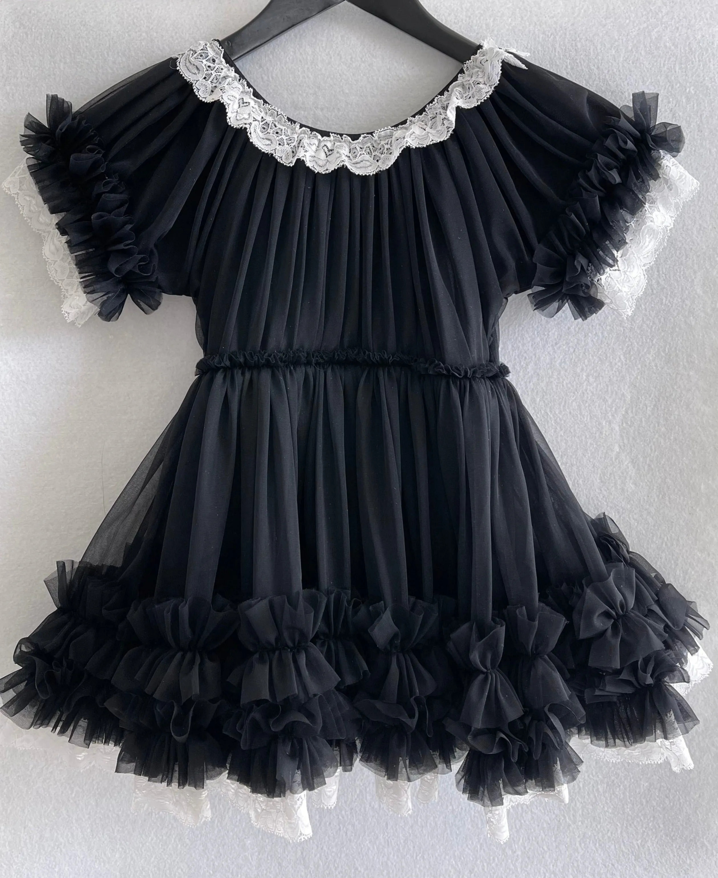 Le Petit Tom PORCELAIN DOLLY DRESS black