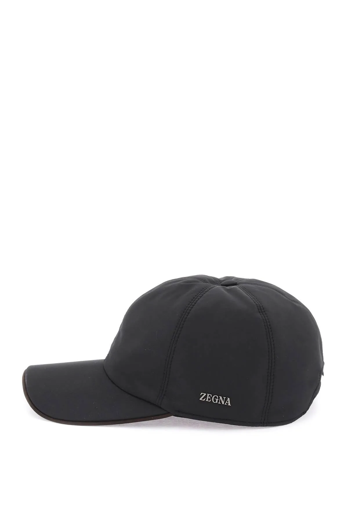 Leather Trim Baseball Cap