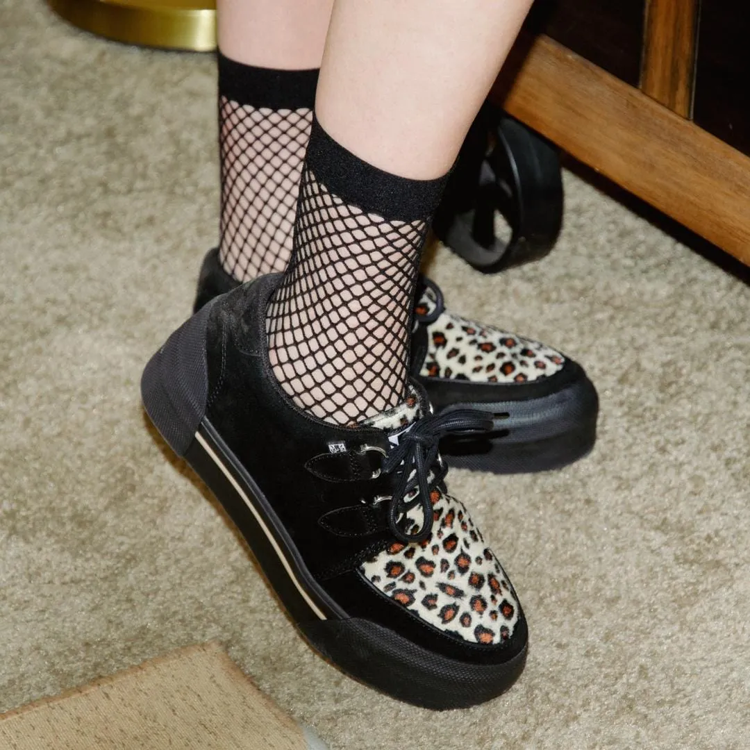 Leopard Suede Creeper Sneaker