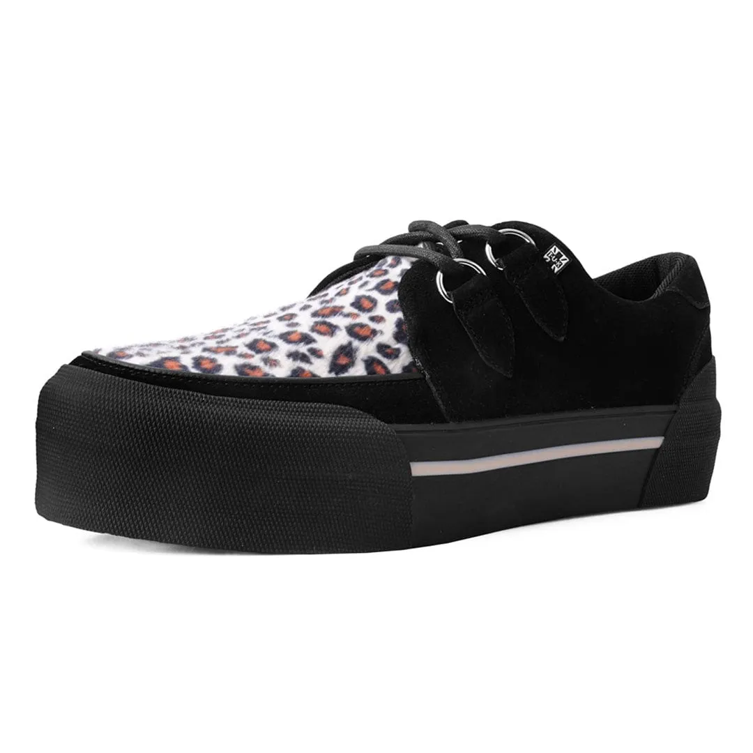 Leopard Suede Creeper Sneaker