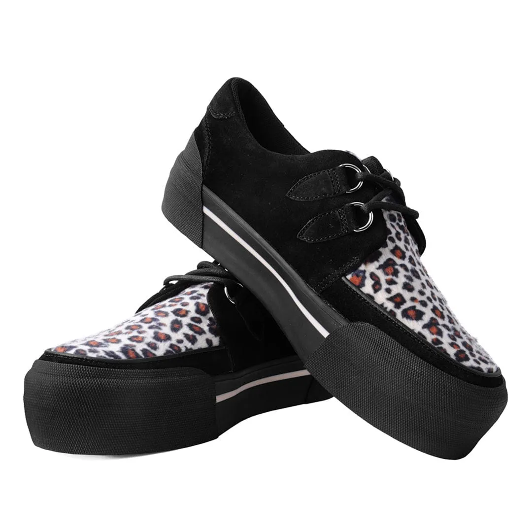 Leopard Suede Creeper Sneaker