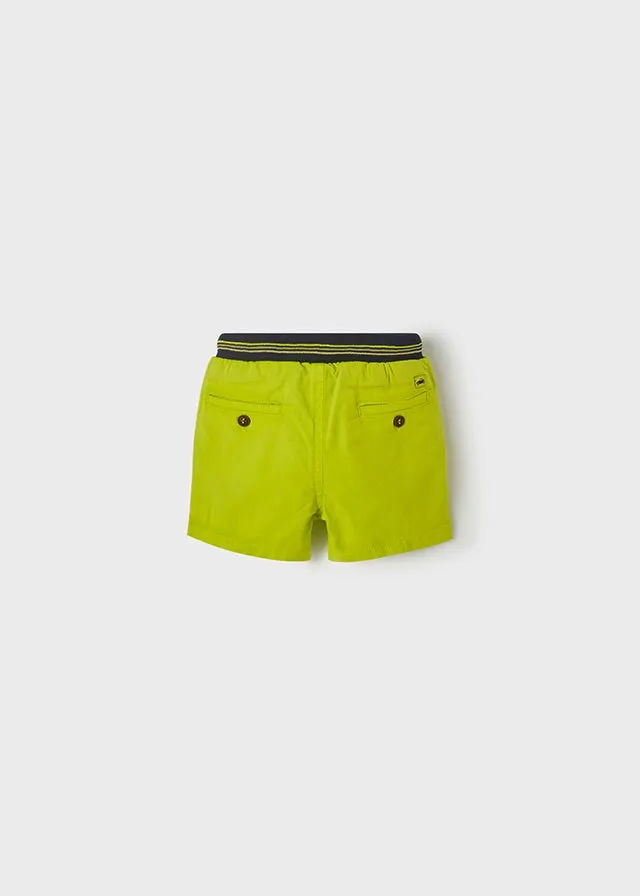 Lime green bermuda shorts for baby boy