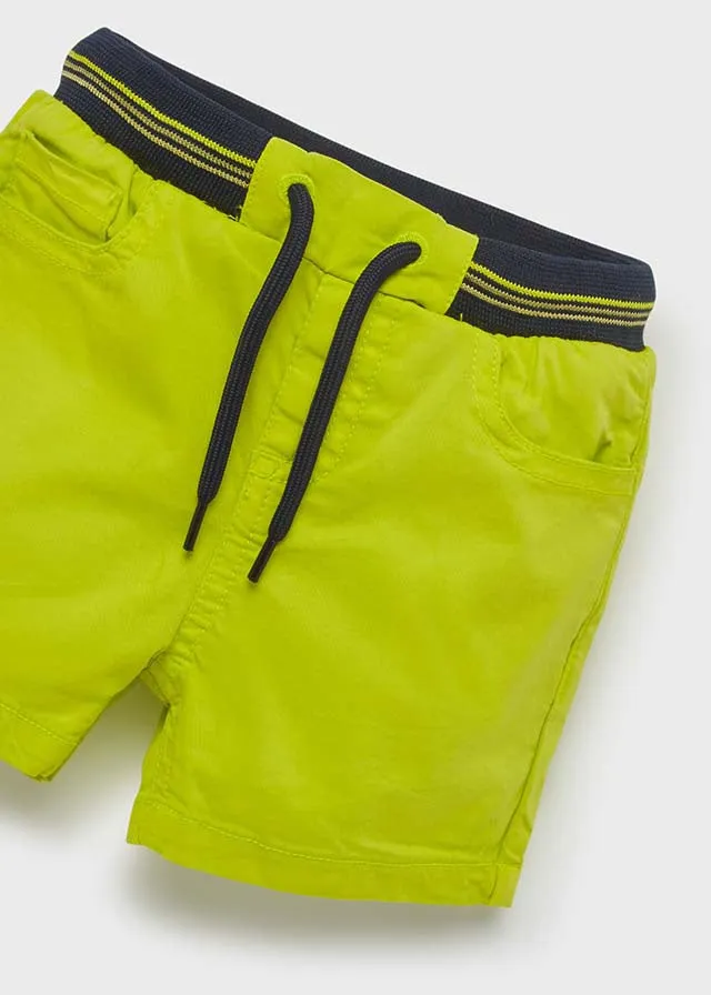 Lime green bermuda shorts for baby boy