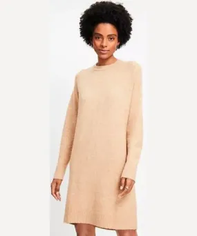 Loft Petite Saddle Sleeve Mini Sweater Dress