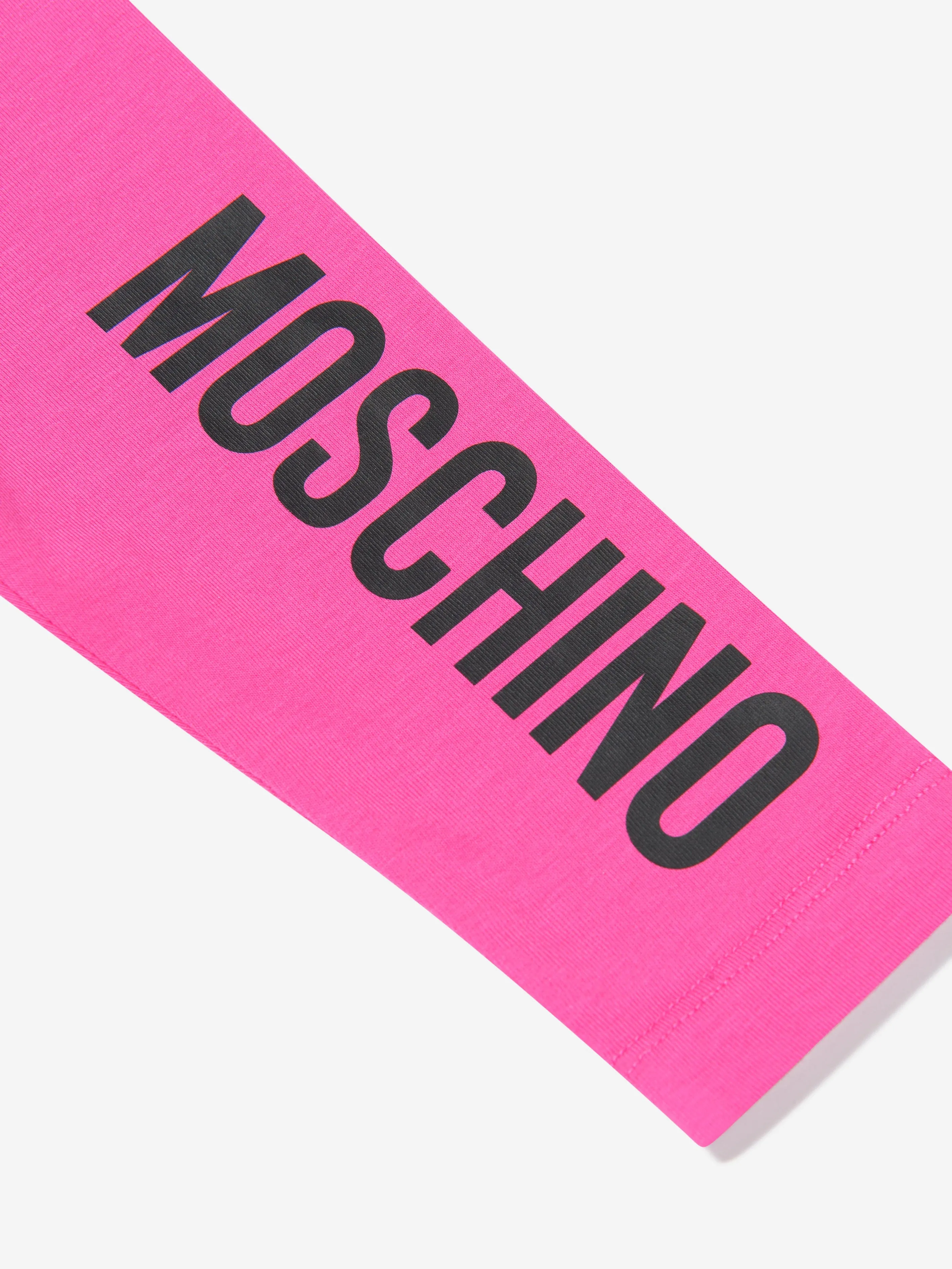 Logo Print Leggings for Baby Girls by Moschino