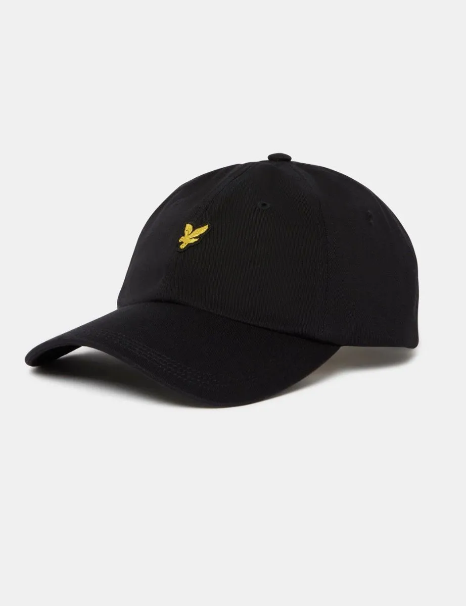 Lyle and Scott Cotton Baseball Cap in Jet Black