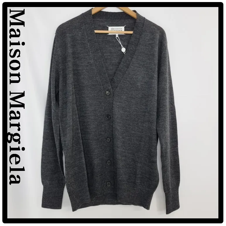 Casual Style Street Style Logo Cardigans by Maison Margiela