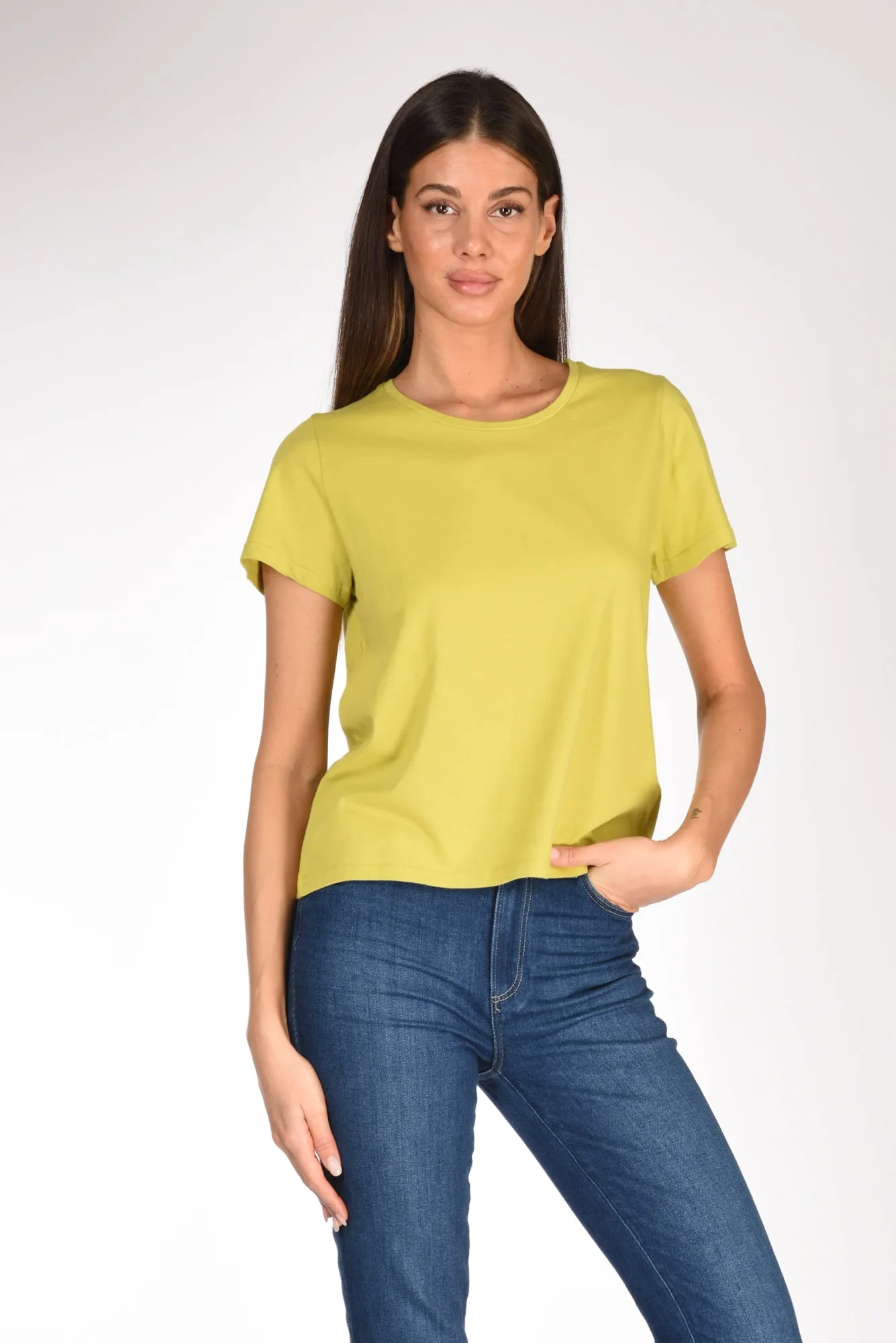 Majestic Filatures Paris Women's M Short Sleeve Light Green T-shirt