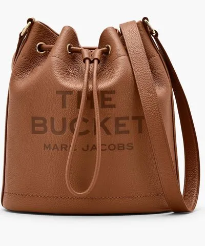 Marc Jacobs Leather Shoulder Bucket Bag