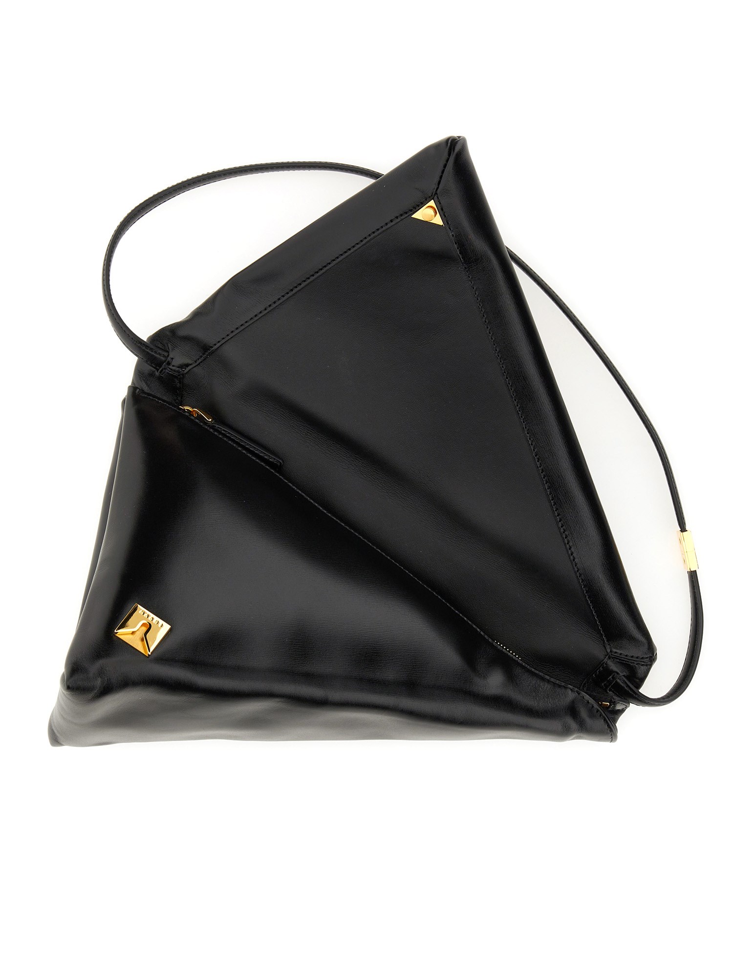 MARNI PRISM LEATHER TRIANGLE BAG