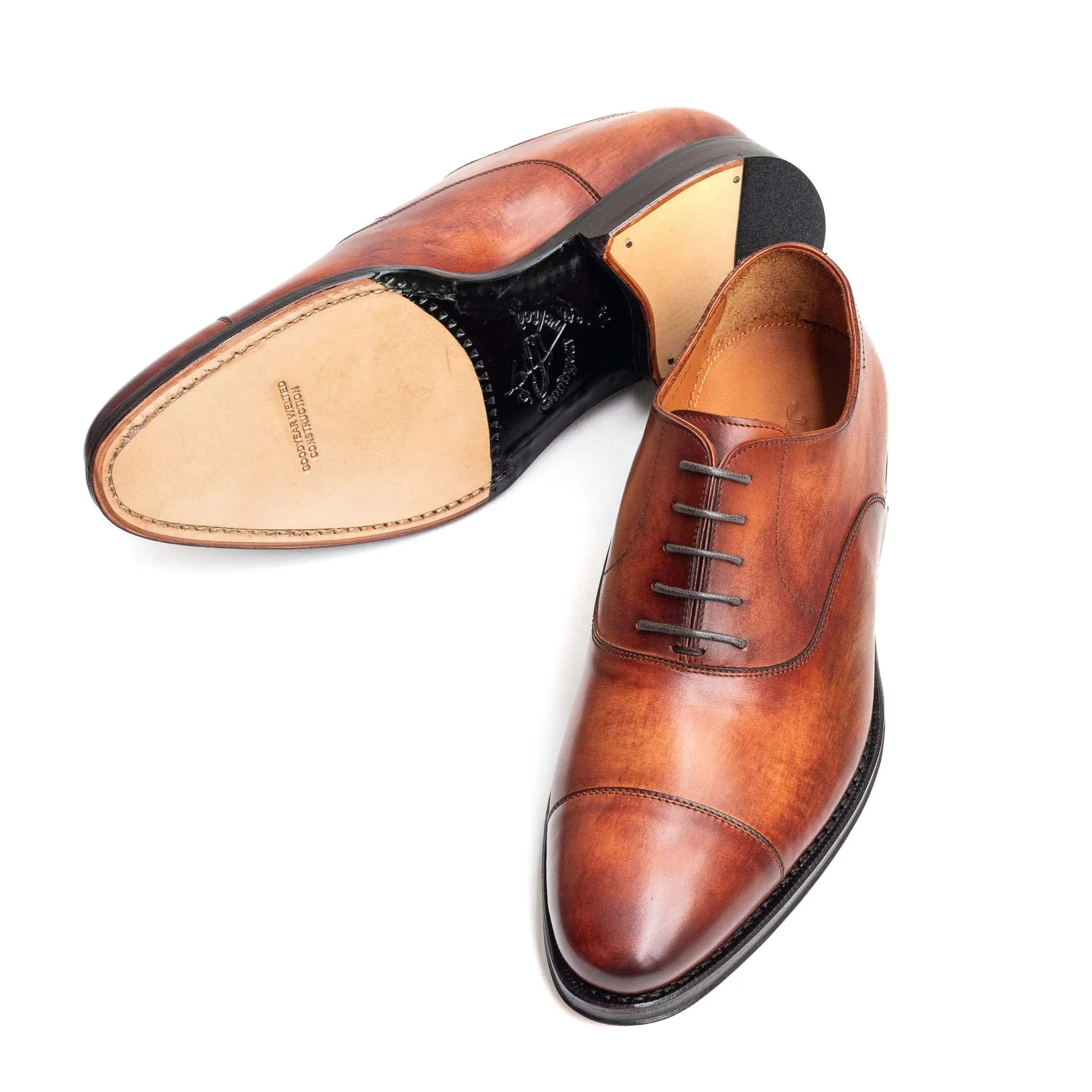 Men's Vegano Crust Marrone Oxford Cap Toe