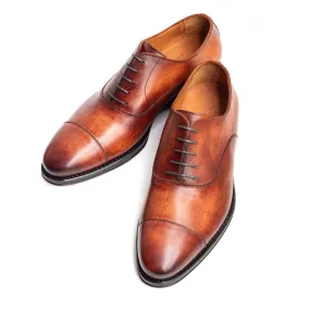 Men's Vegano Crust Marrone Oxford Cap Toe