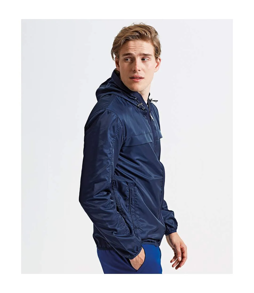 Mens Lightweight Jacket Dark Navy by Asquith & Fox