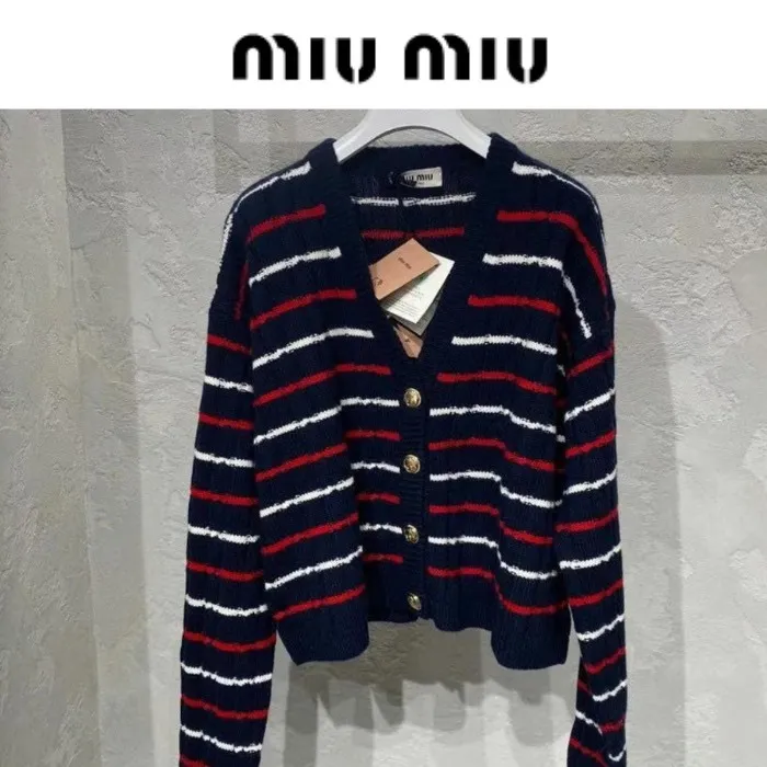 Logo Cardigans by MiuMiu