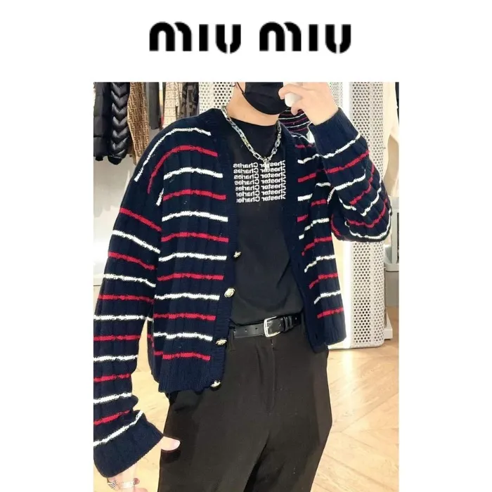 Logo Cardigans by MiuMiu