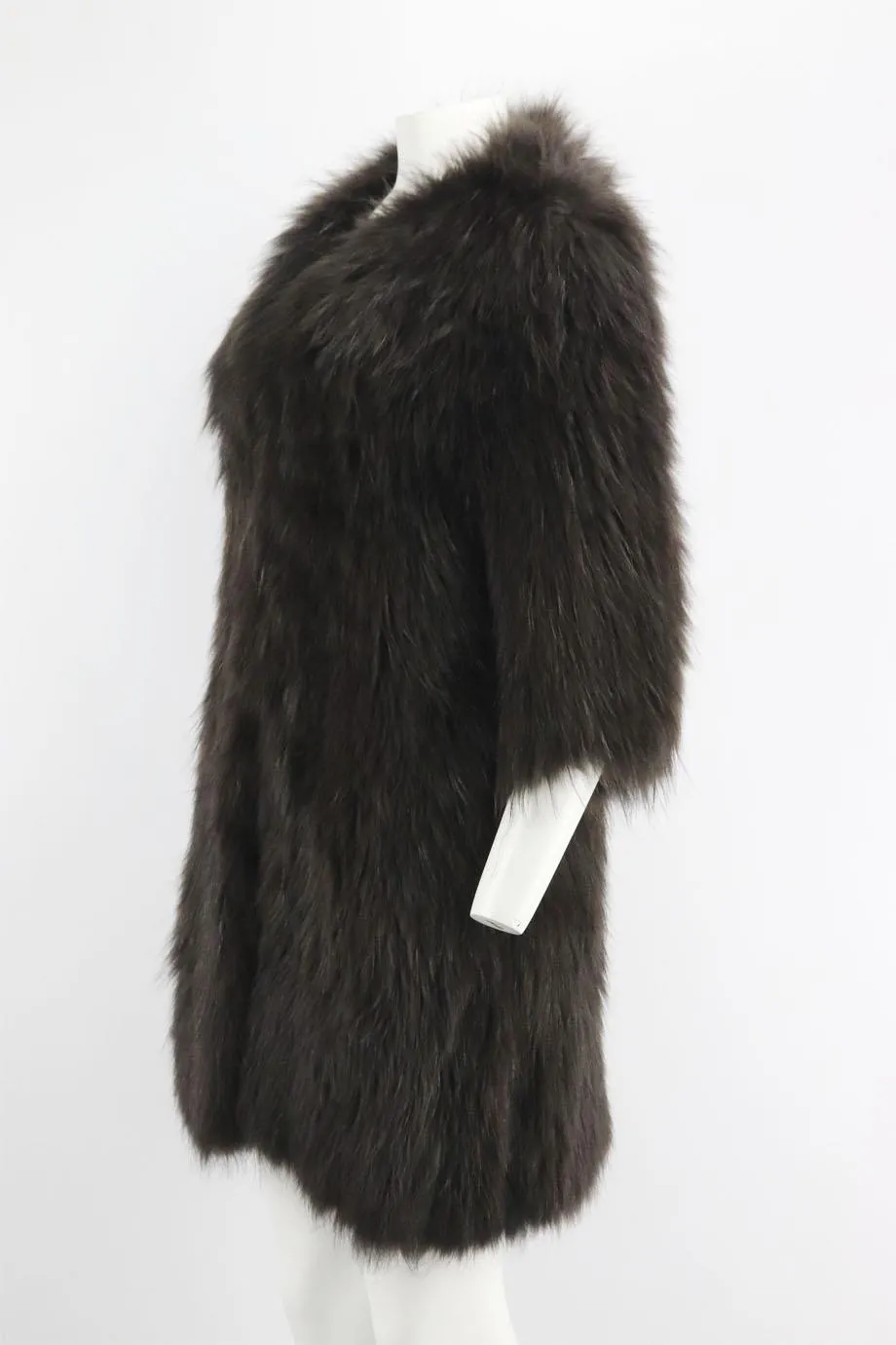 Monika Chiang Raccoon Fur Coat - Medium