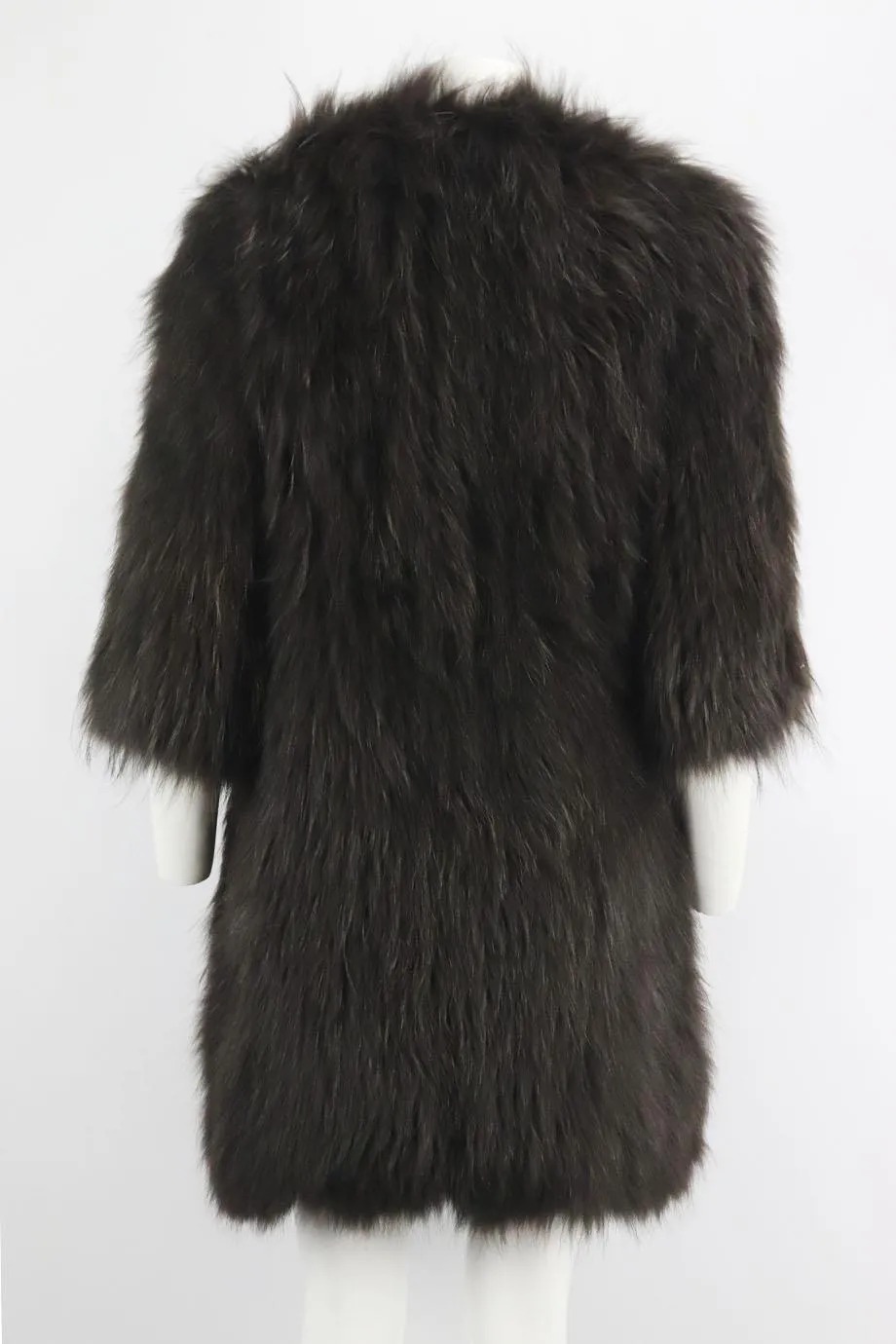 Monika Chiang Raccoon Fur Coat - Medium