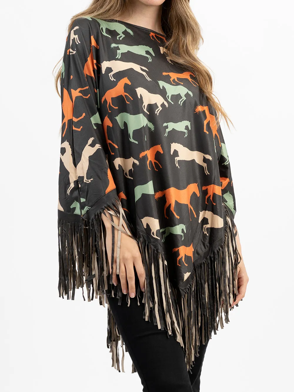 Montana West Horse Collection Poncho PCH-1707