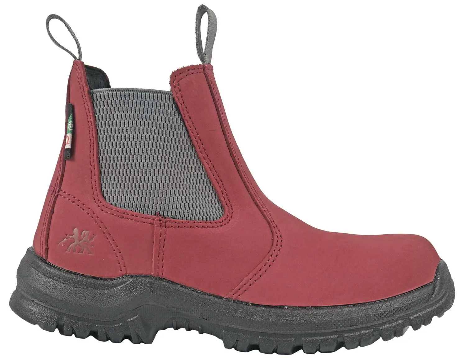 Moxie Trades Angelina Red Leather Work Boots.