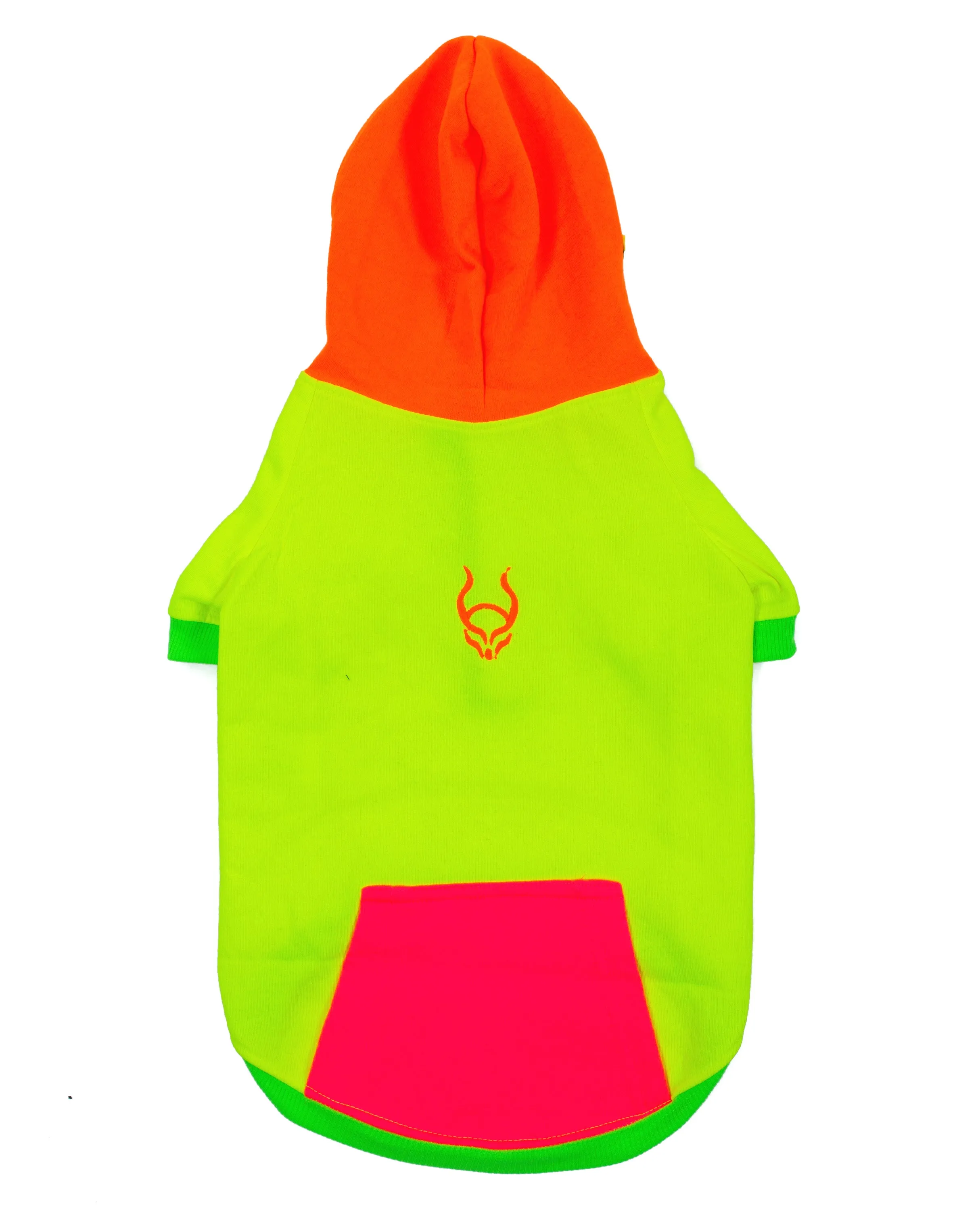 Multi Neon Dog Hoodie