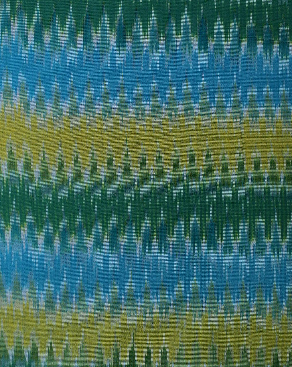 Multicolor Ikat Cotton Fabric