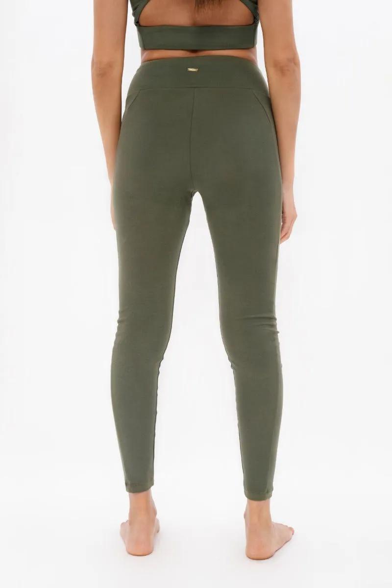 Munich Green Ash High Waisted Leggings