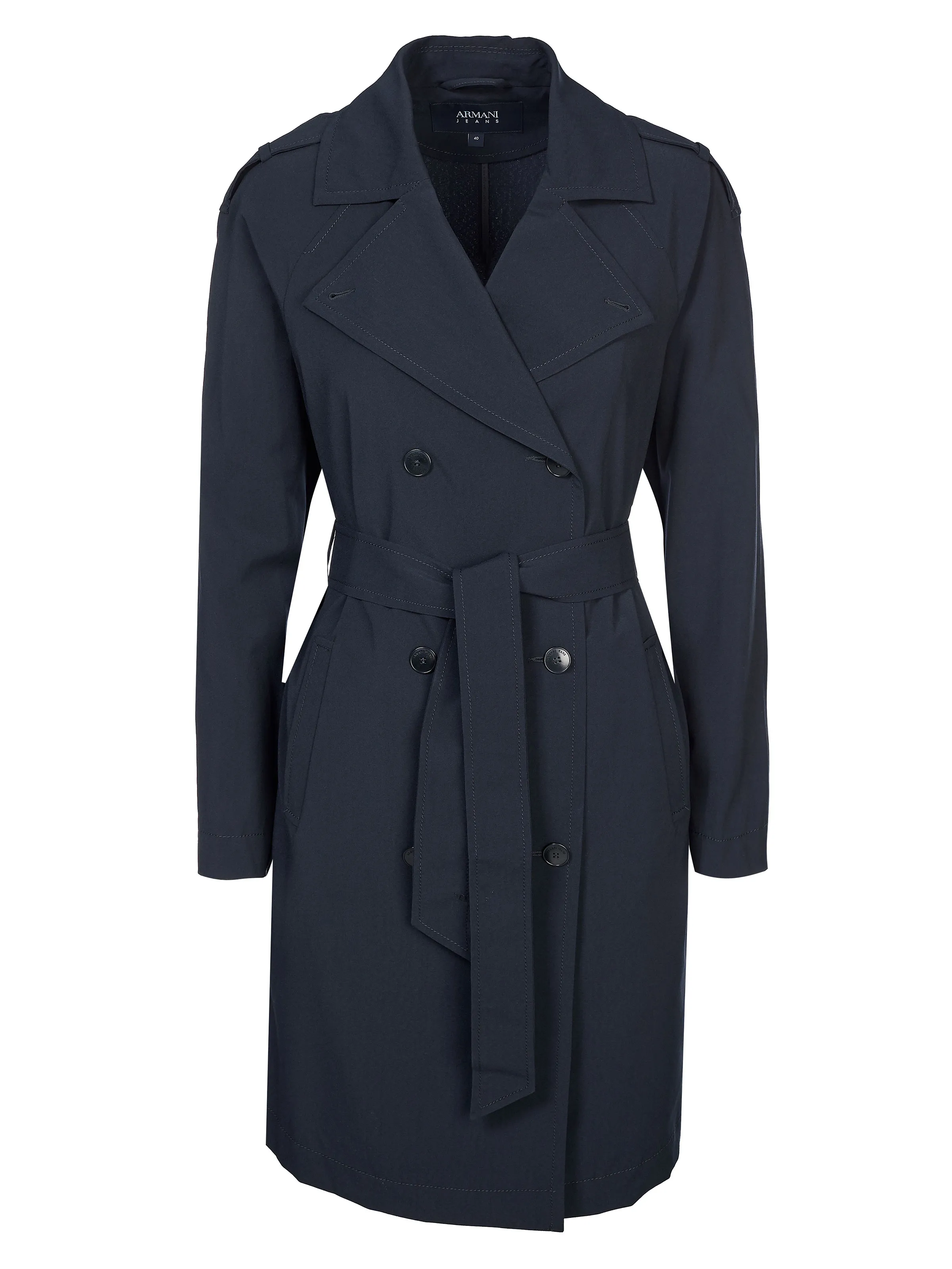 Navy Armani Jeans Coat