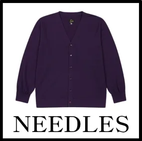 Needles Cardigans Unisex Street Style Collaboration Logo