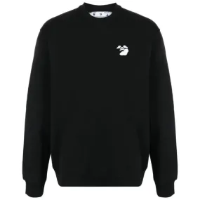 Off White Men's Black Sweatshirt Omba057C99Fle0081001