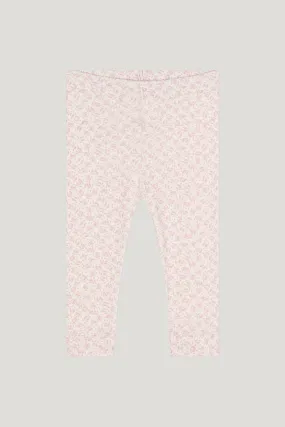 Off White Pink Mustard Leggings for Baby Girls