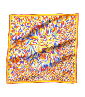 Orange Lion Roar Pocket Square