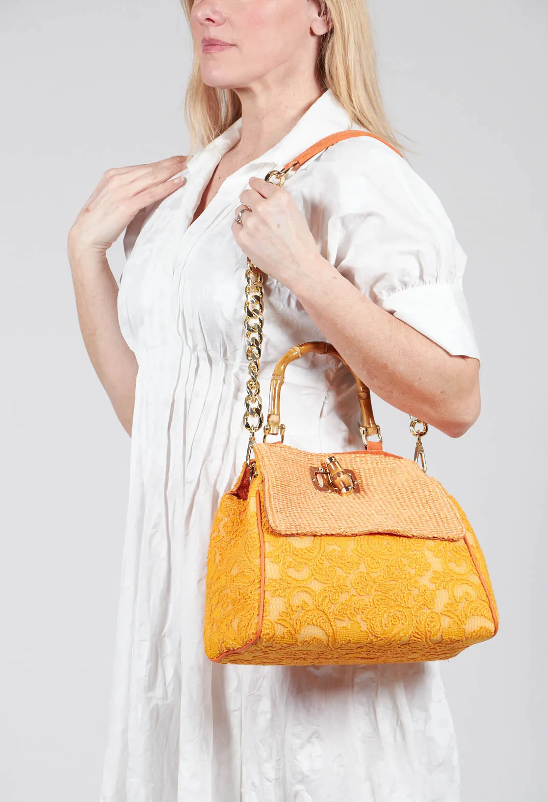 Orange Marion Lace Bag