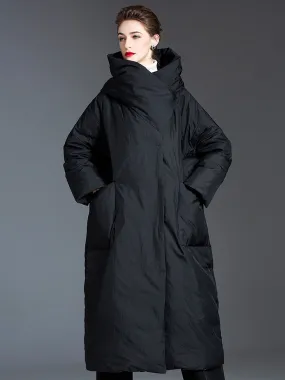 Oversized Women's Duck Down Winter Coat Warm Outerwear