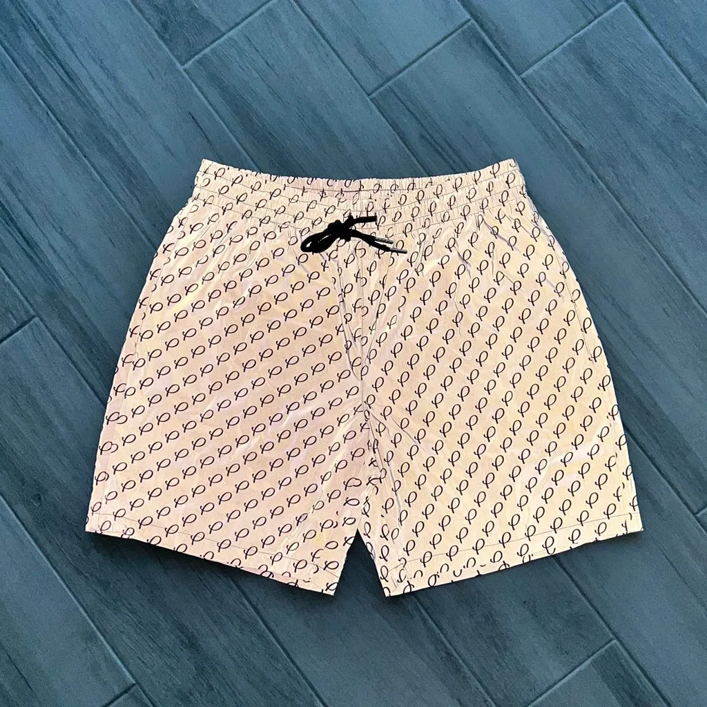 Reflective Swim Shorts with P Logo