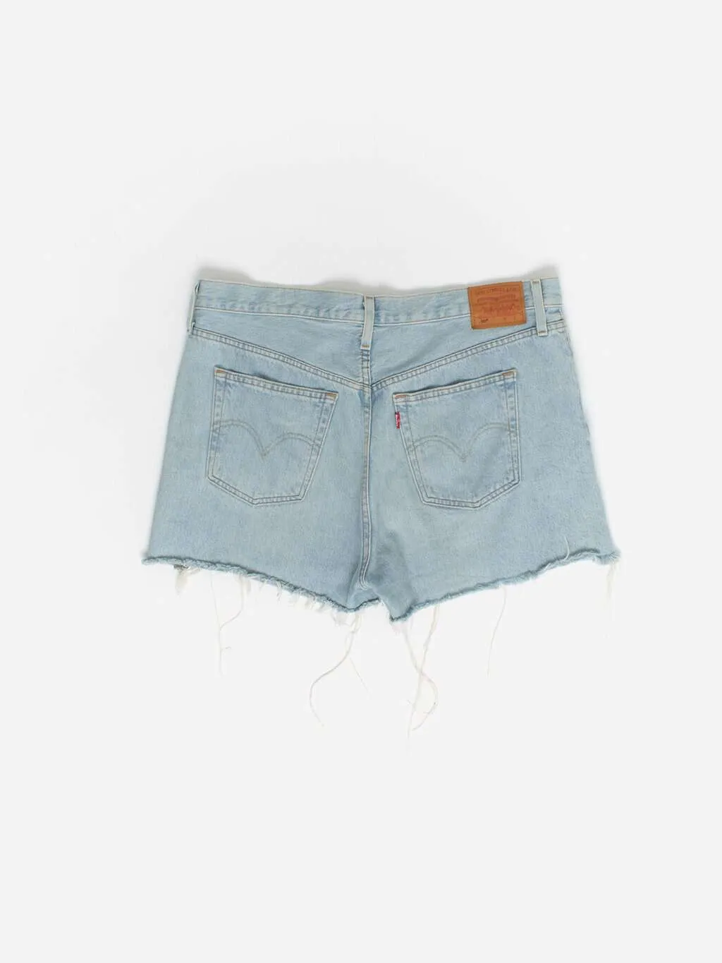 Pale Blue Levis 501 Cut Off Short Shorts Large XL