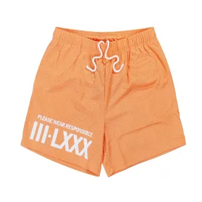 Peach Demolish Mesh Shorts (D16)