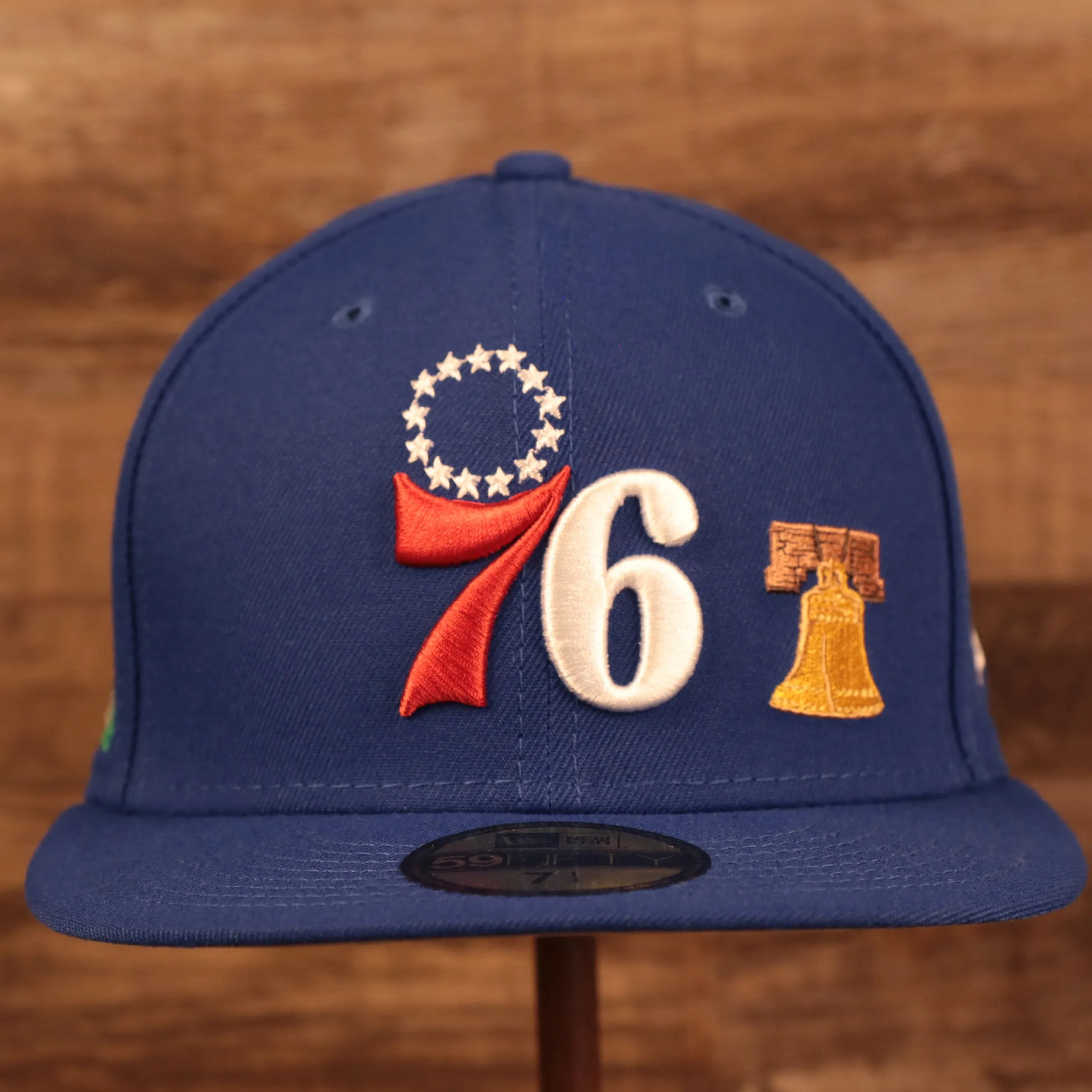 Philadelphia 76ers City Transit Patch Gray Bottom Fitted Cap