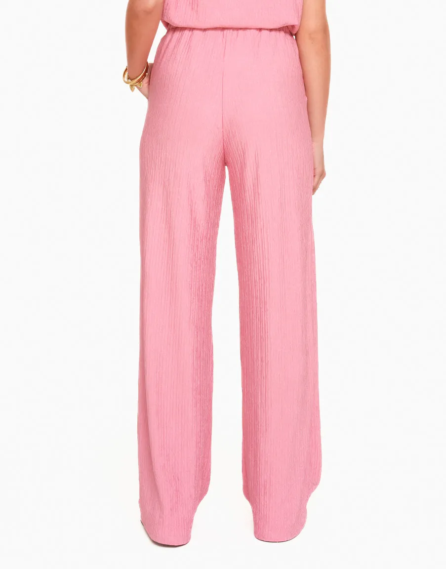 Pink Pleated Pants