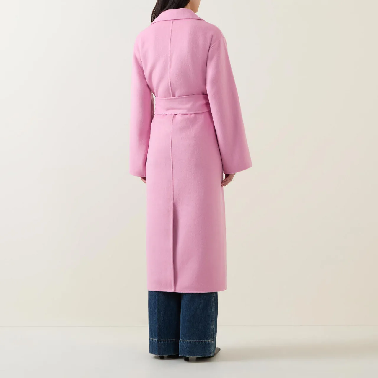 Pink Tilla Wrap Coat - The Sustainable Edit, by INWEAR